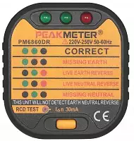 PM6860DR PeakMeter тестер розеток